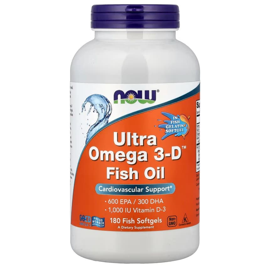 NOW Foods Ultra Omega 3-D With Vitamin D-3 – NOW Foods förpackning