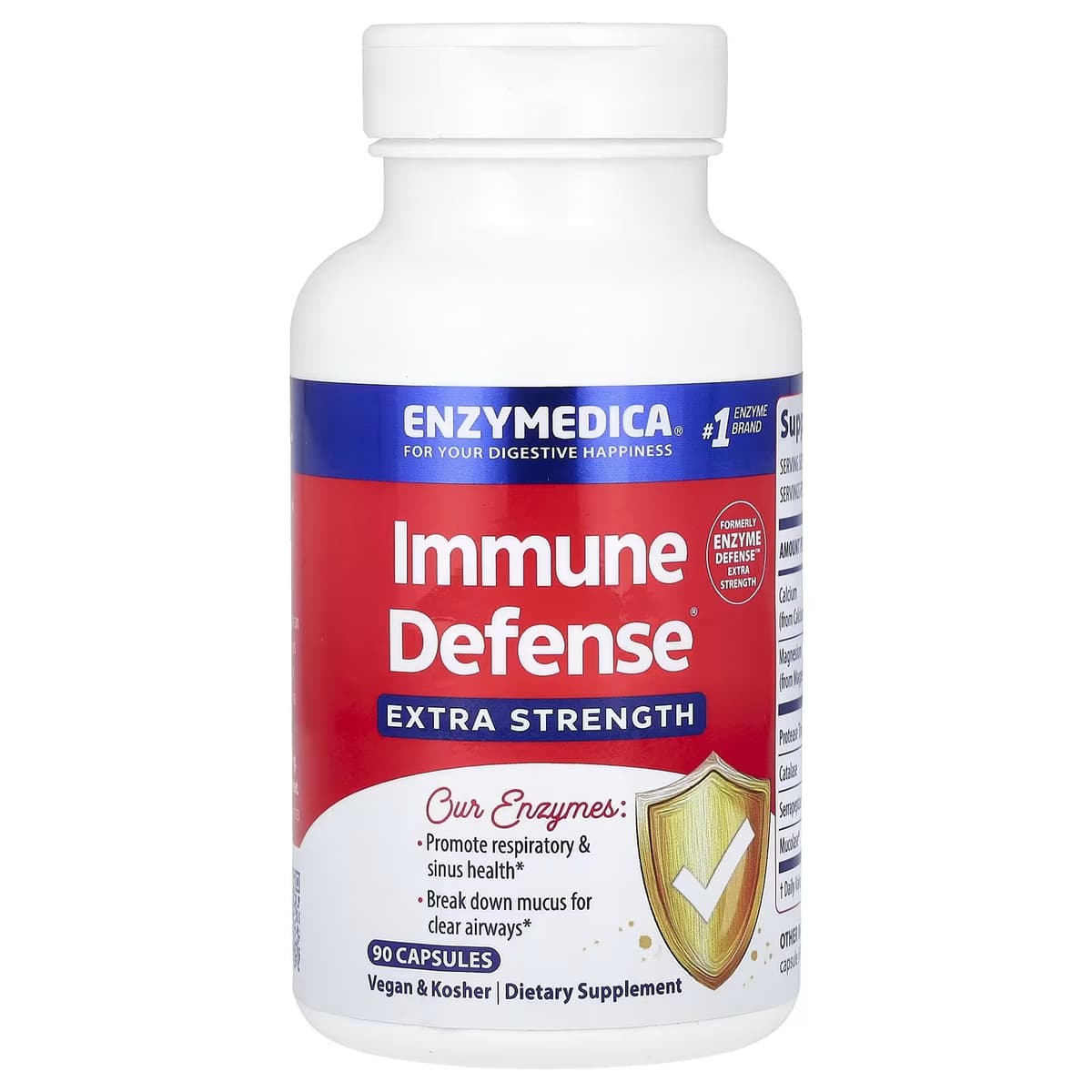 Enzymedica Immune Defense™ Extra Strength - 90 kapsler