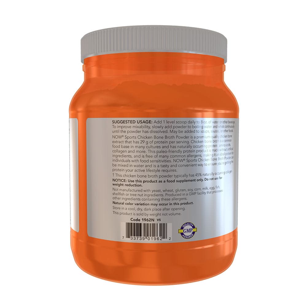 NOW Foods - Kyllingebenbouillon Proteinpulver