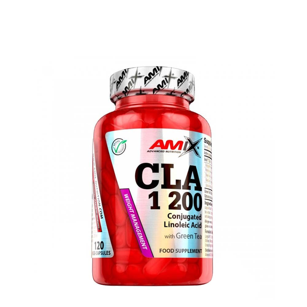 Amix - CLA 1200 + Green Tea - 120 Caps – Amix förpackning