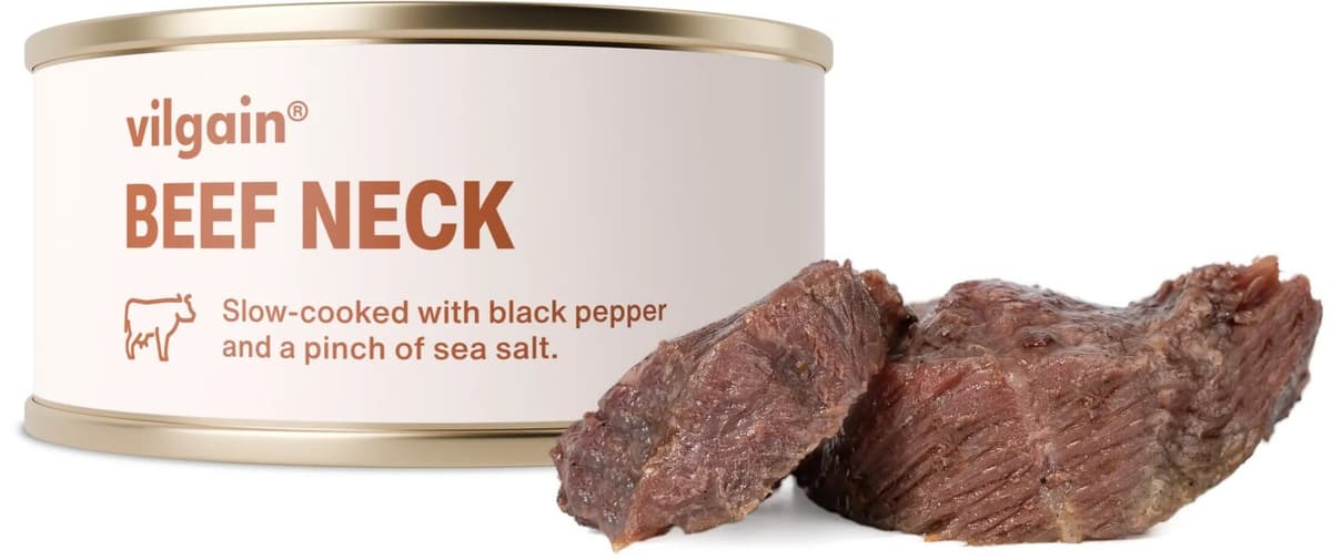 Vilgain - Beef Neck - 100g – Vilgain förpackning