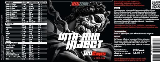 Big Zone - Vita-min Inject - 120 kapslar