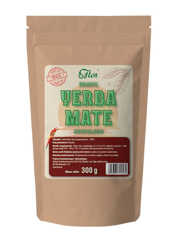 Flos - Yerba Mate - 300g – Flos förpackning