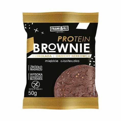 Frank&Oli - Protein Brownie - 50g – Frank&Oli förpackning