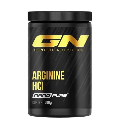 Genetic Nutrition - L-argininhydroklorid Nano Pure - 500 g – Genetic Nutrition förpackning