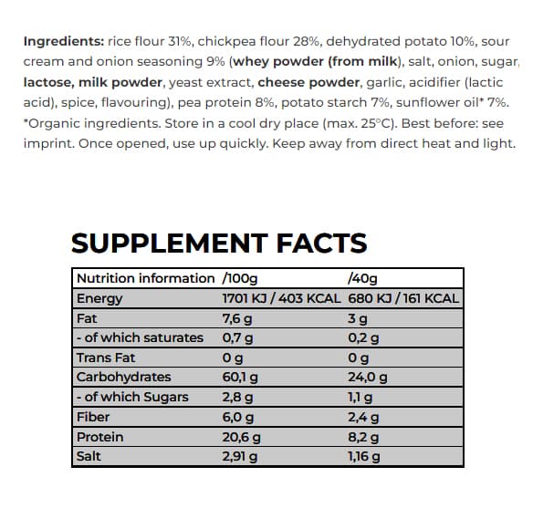 Nanosupps - Sour Cream And Onion - 40g