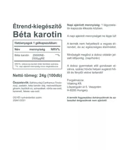 Vitaking - Beta-Carotene Provitamin A - 100 Sgels