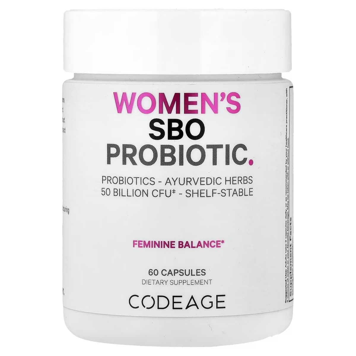 Codeage Women'S Sbo Probiotic - 60 Vcaps - 60 Vegetable Caps