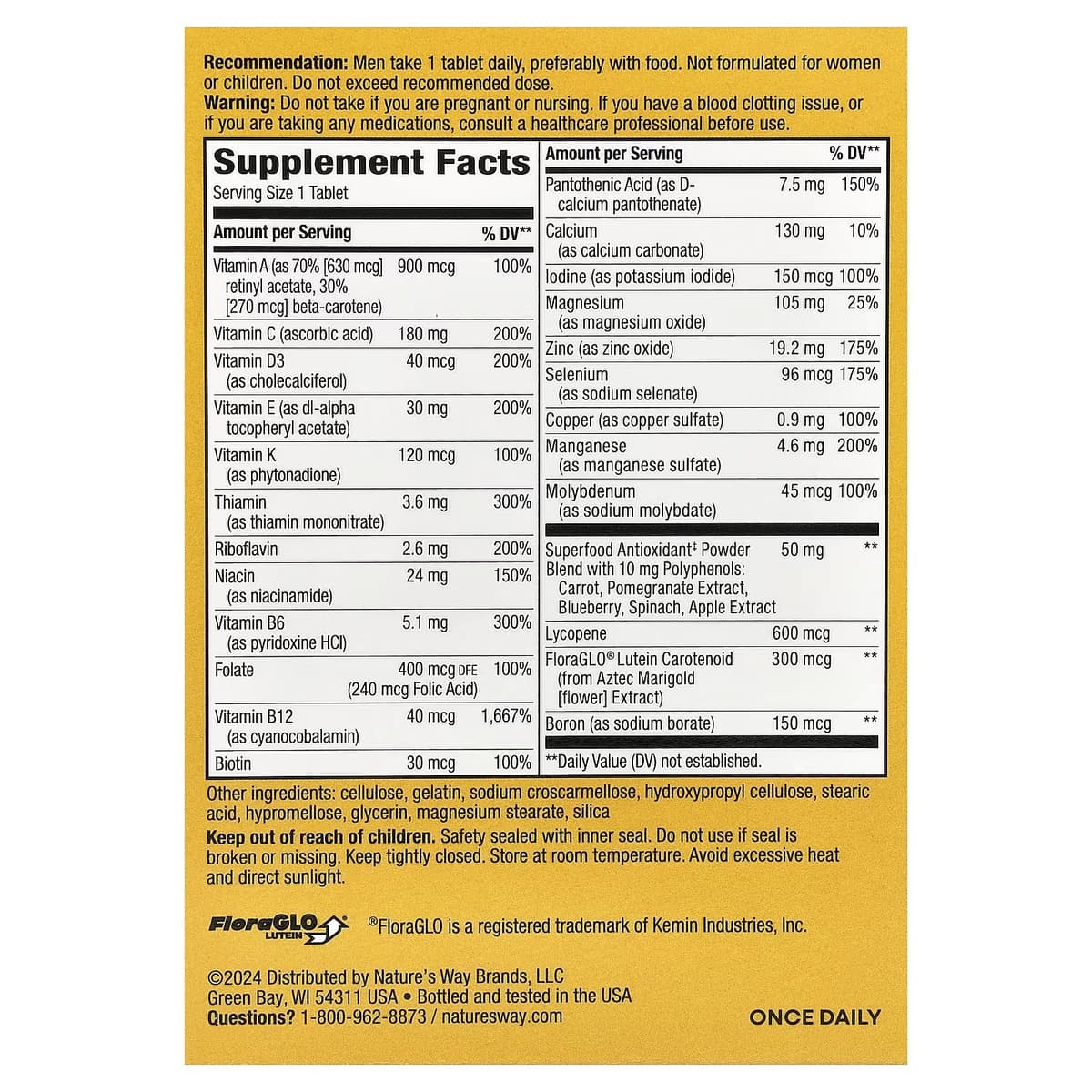 Nature'S Way - Men'S 50+ Complete Multivitamin - 50 Tabs