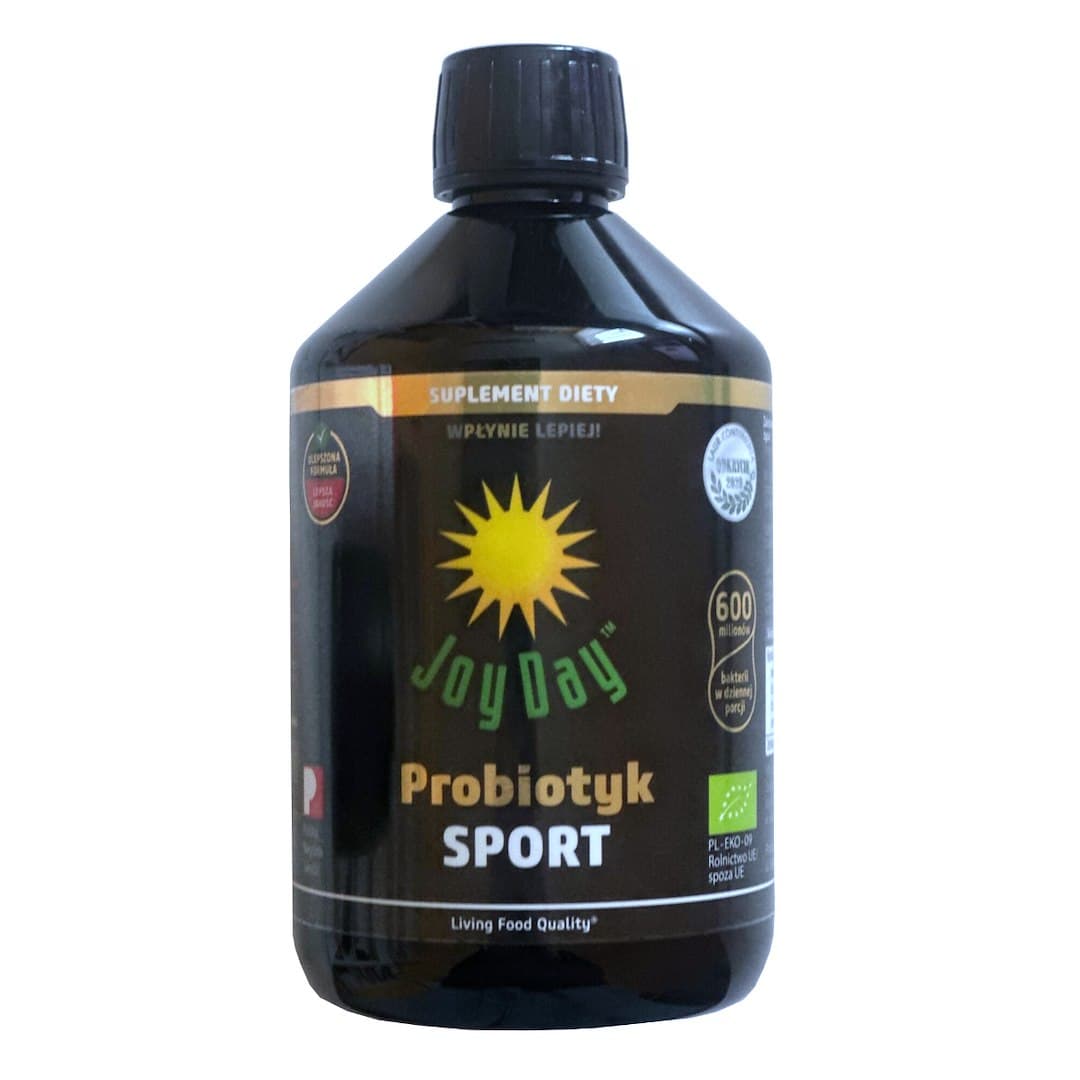 JoyDay - EKO Probiotyk SPORT 500 ml – JoyDay förpackning