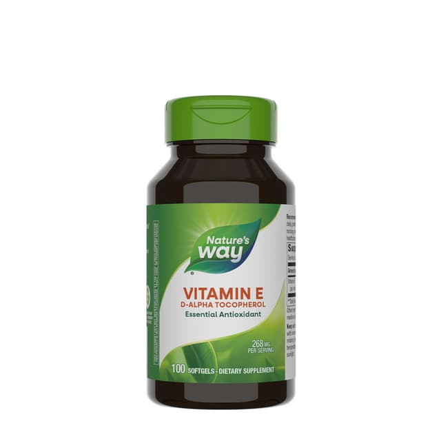 Nature's Way - Vitamin E D-Alpha Tocopherol - 100 Sgels – Nature's Way