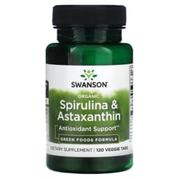 Swanson - Spirulina & Astaxanthin - 120 Veggie Tabs