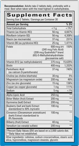 Nature's Way - Blood Sugar Manager - 60 Tabs