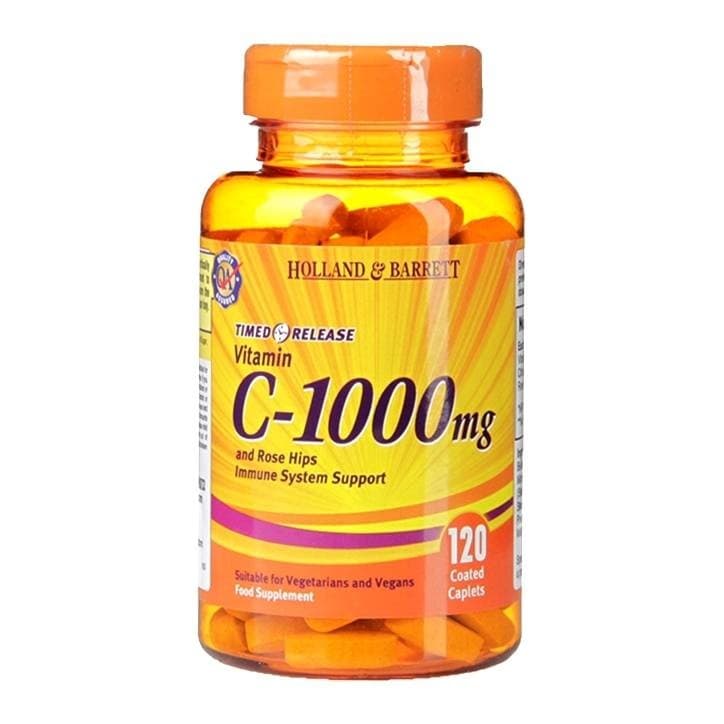 Holland & Barrett - Vitamin C 1000mg with Rose Hips – Holland & Barrett förpackning