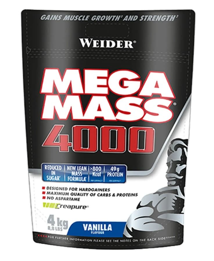 Weider Mega Mass 4000 – Weider förpackning