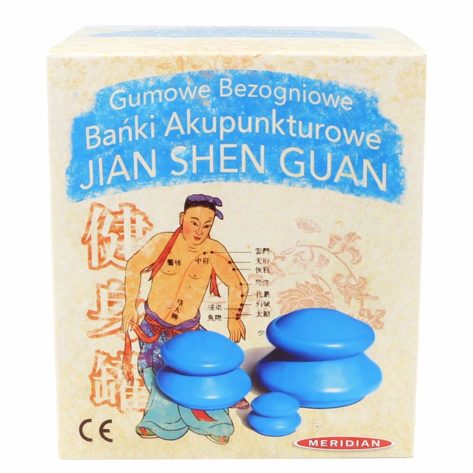 Meridian - Gummed Acupuncture Cups Fire-Free - 4 Pcs