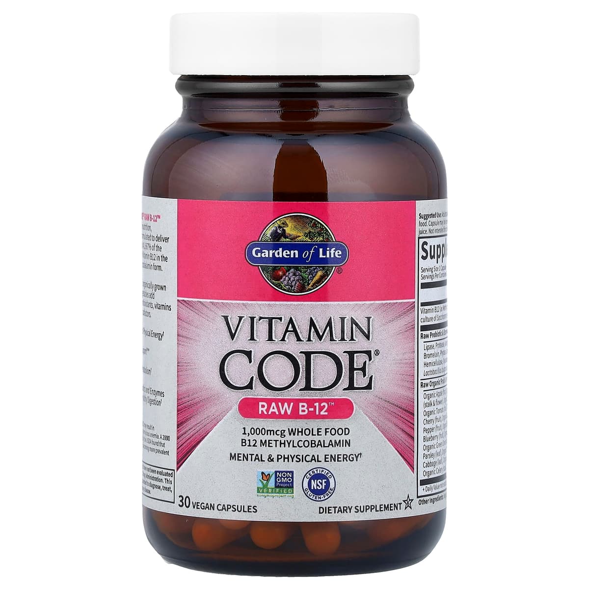 Garden Of Life - Vitamin Code - Raw B-12 - 30 Vcaps