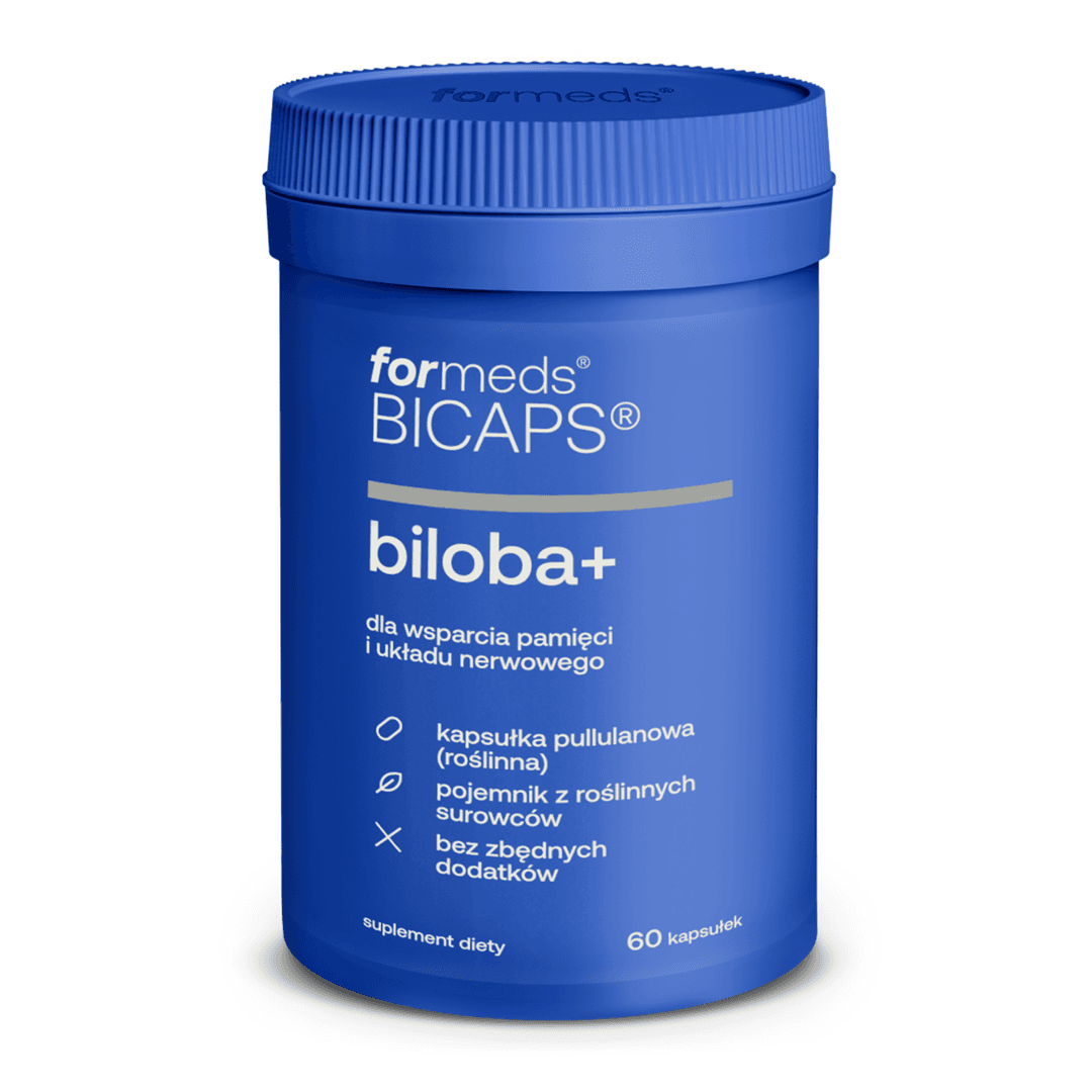 formeds BICAPS - Biloba+ - 60 kapslar – förpackning