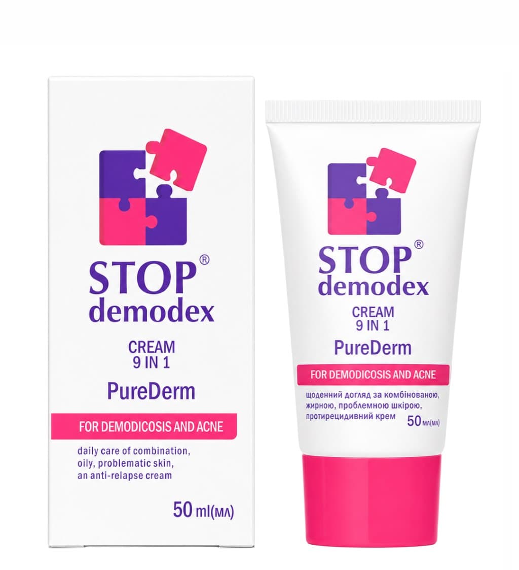 Golden Pharm - Stop Demodex Cream 9 In 1 PureDerm - 50 ml