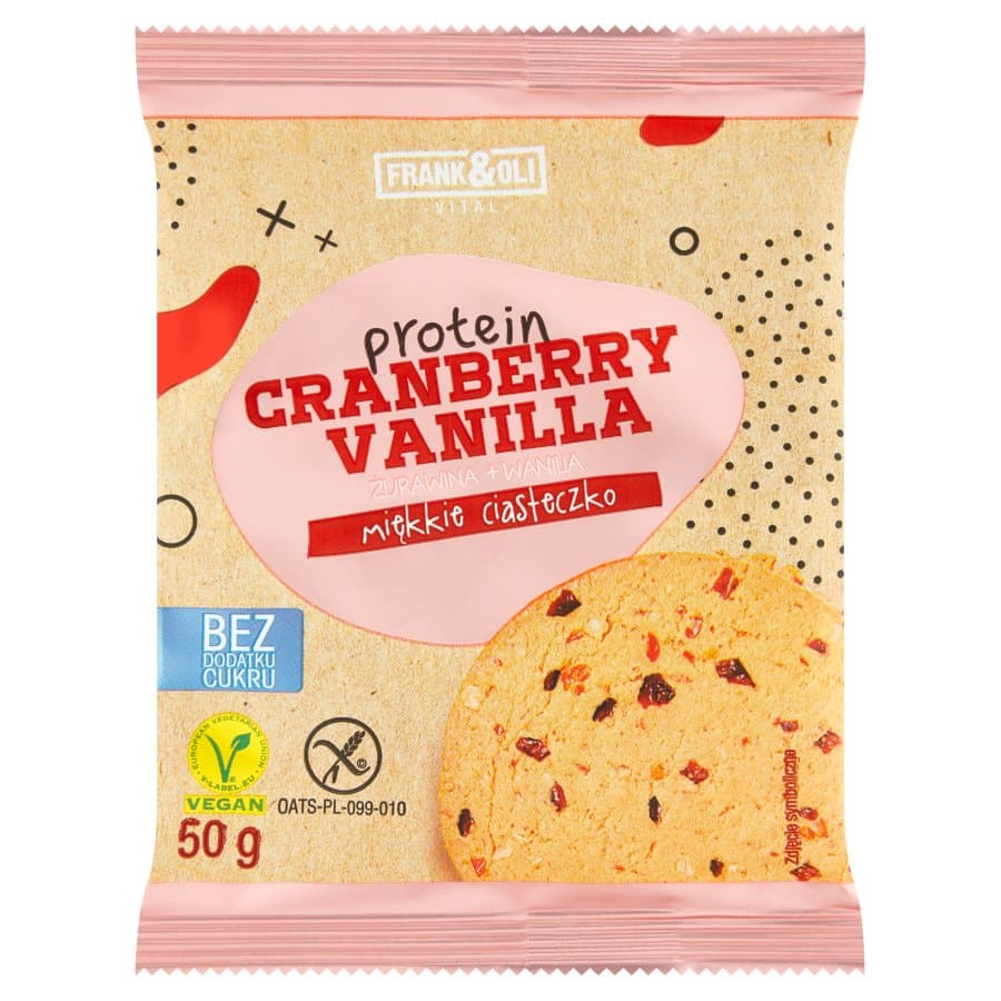 Frank&Oli - Protein Cookie - 50g – Frank&Oli förpackning