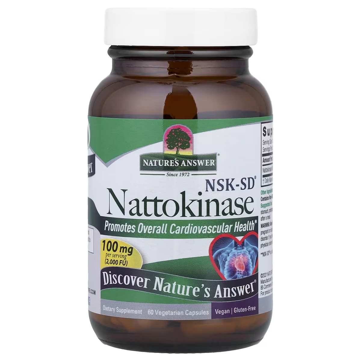 Nature's Answer - Nattokinase Nsk-Sd - 60 Vcaps