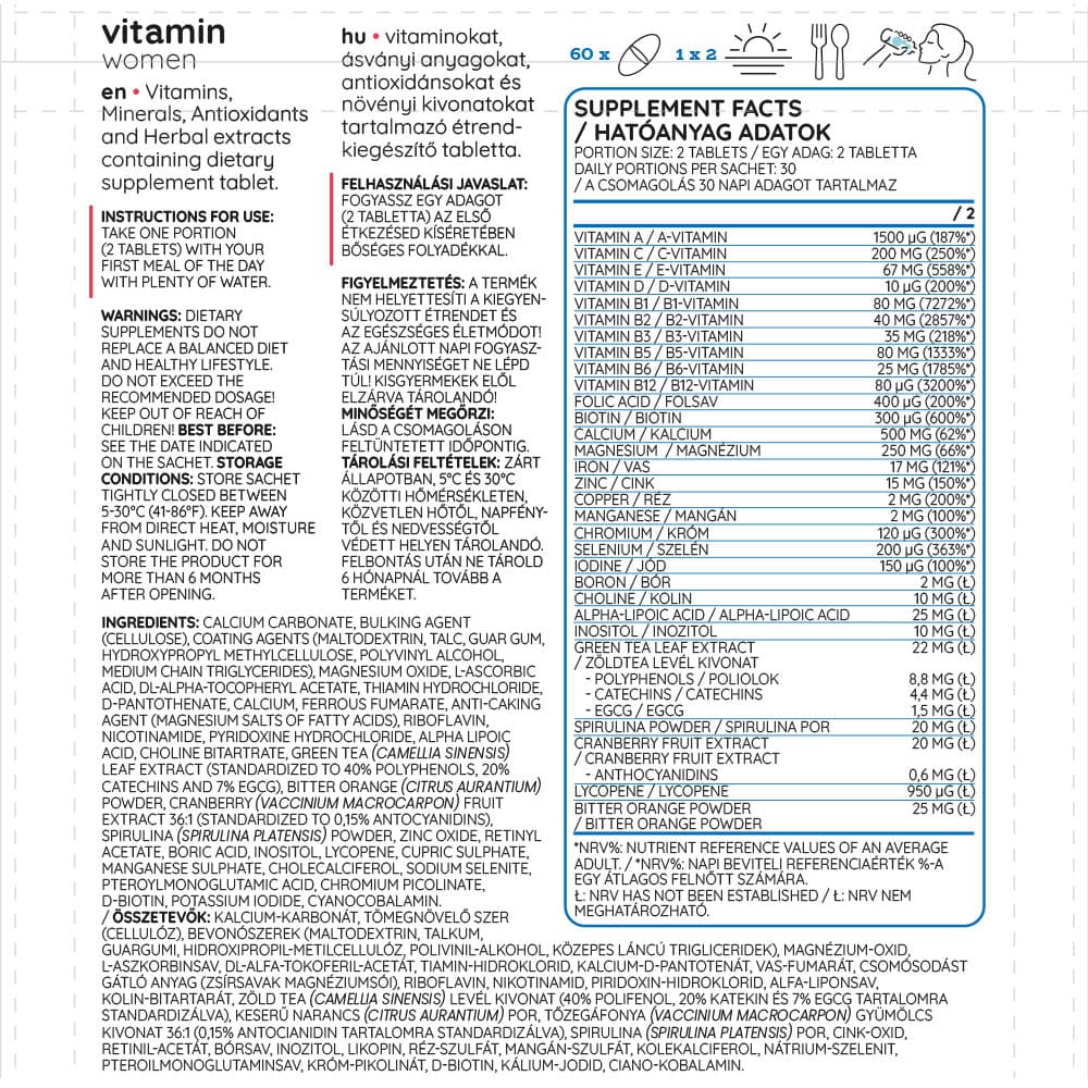 Nutriversum - Vitamin Women - 109g / 60 Tabs