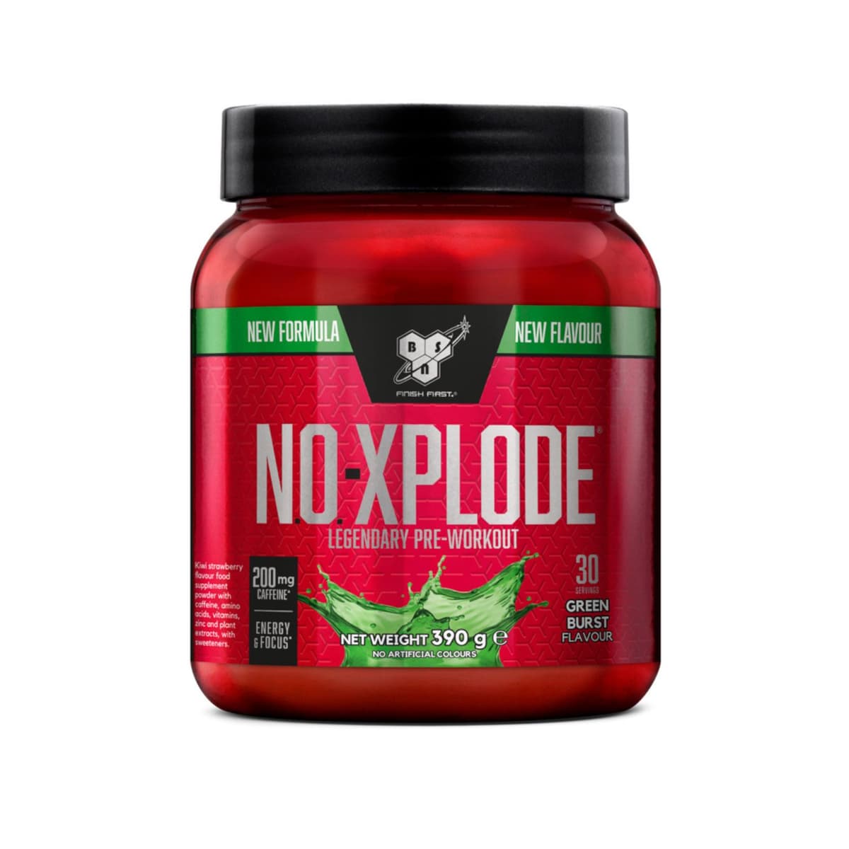 BSN - NO-Xplode - 390 g, grön fruktsmak