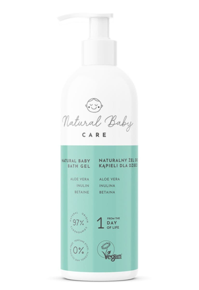 Natural Baby Care - Natural Baby Bath Gel - 200 ml – Natural Baby Care förpackning