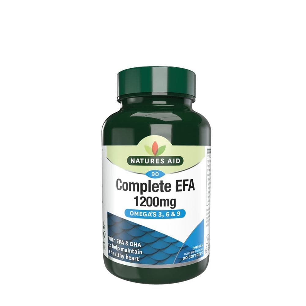 Natures Aid - Complete Efa 1200mg (Omega 3, 6 + 9) – Nature's Aid förpackning