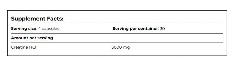 Amix - Creatine HCL - 120 Vcaps