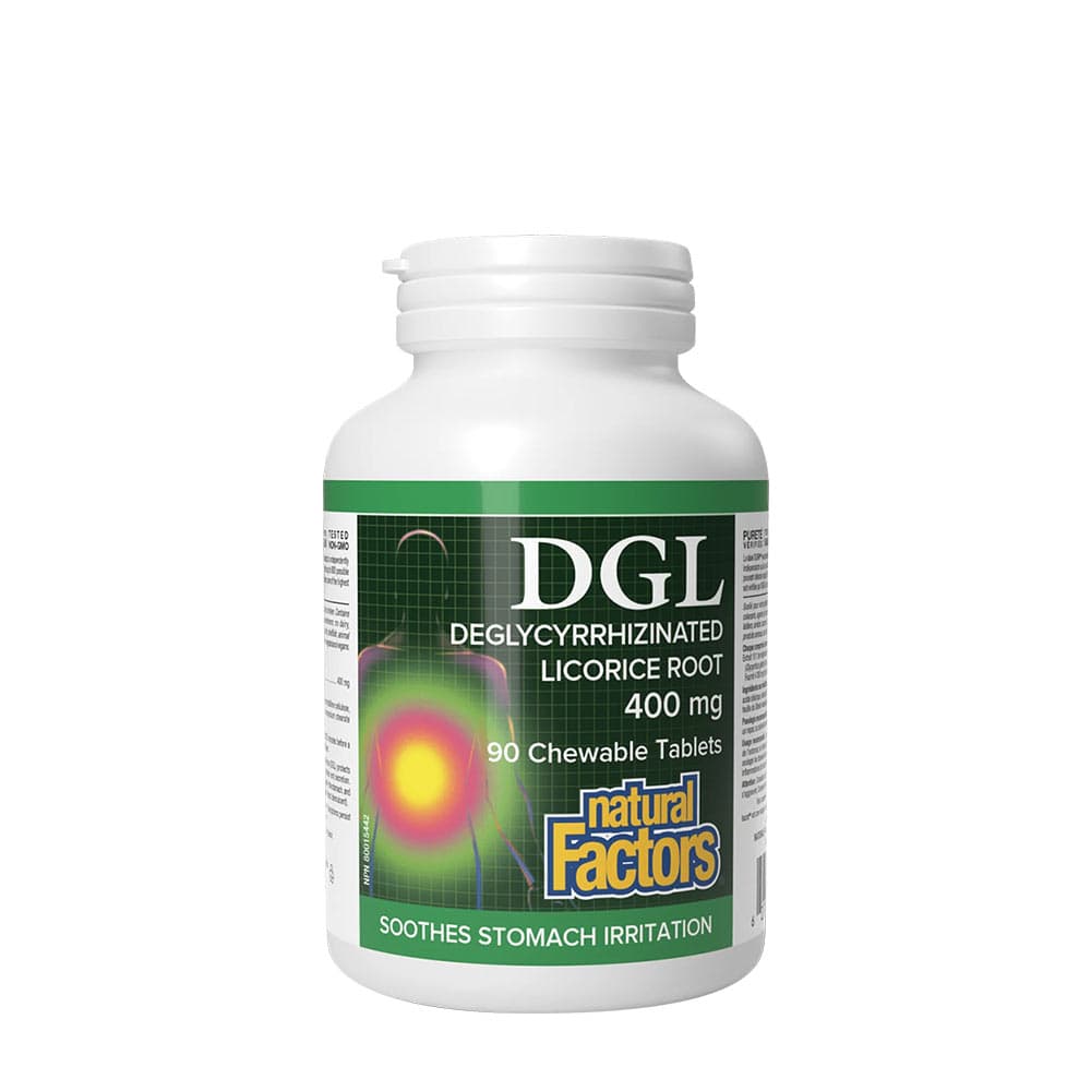 Natural Factors - Deglycyrrhizinated Licorice Root - 90 Tabs