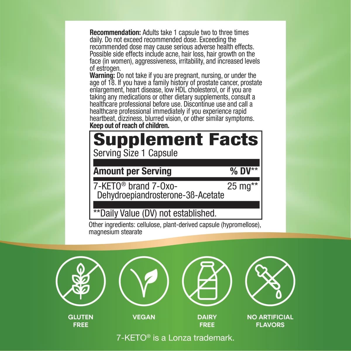 Nature's Way - 7-KETO DHEA Metabolite - 60 Caps