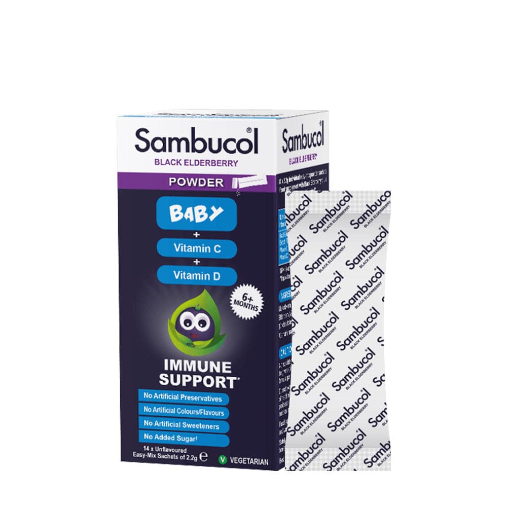 Sambucol - Elderberry Powder - 14 Sachets – Sambucol förpackning
