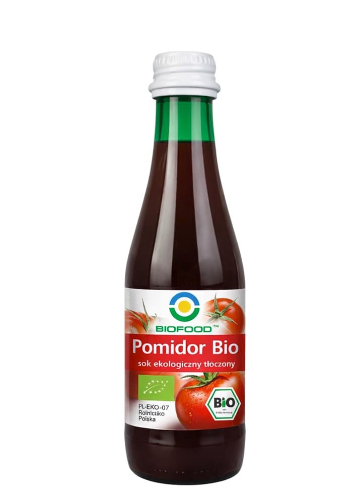 BIOFOOD - Tomato Bio Juice - 300ml – Bio Food förpackning