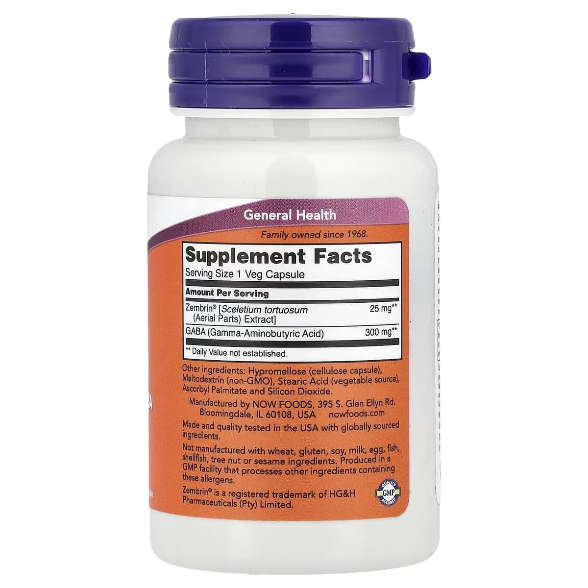 Now Foods - Calm & Focus With Zembrin® & GABA - 60 Vcaps