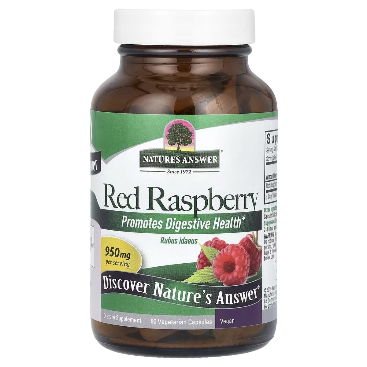 Nature's Answer - Red Raspberry - 90 Vcaps