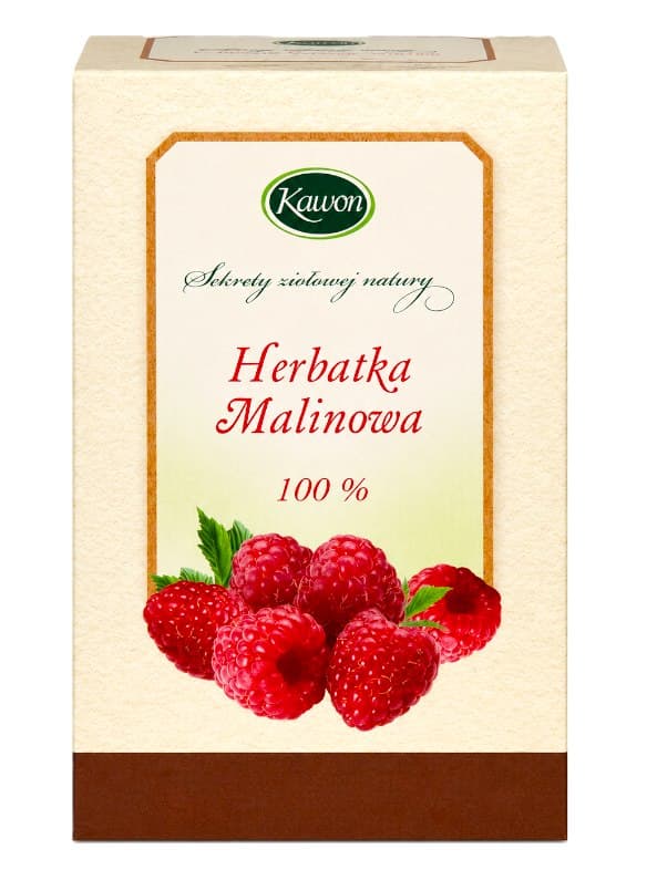 Kawon - Raspberry Tea - 20x3g – Kawon förpackning