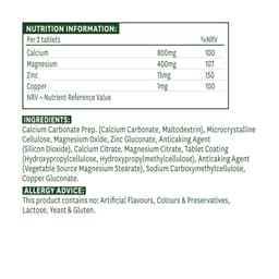 Natures Aid - Calcium, Magnesium & Vitamin D3 - 90 Tabs
