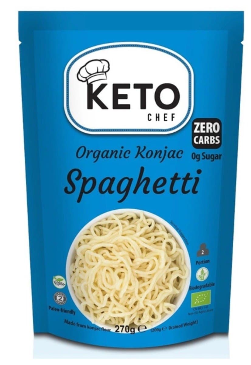 Keto Chef - Organic Konjac Spaghetti - 270g – Keto Chef förpackning