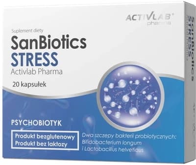 Activlab - SanBiotics Stress - 20 Caps – Activlab förpackning