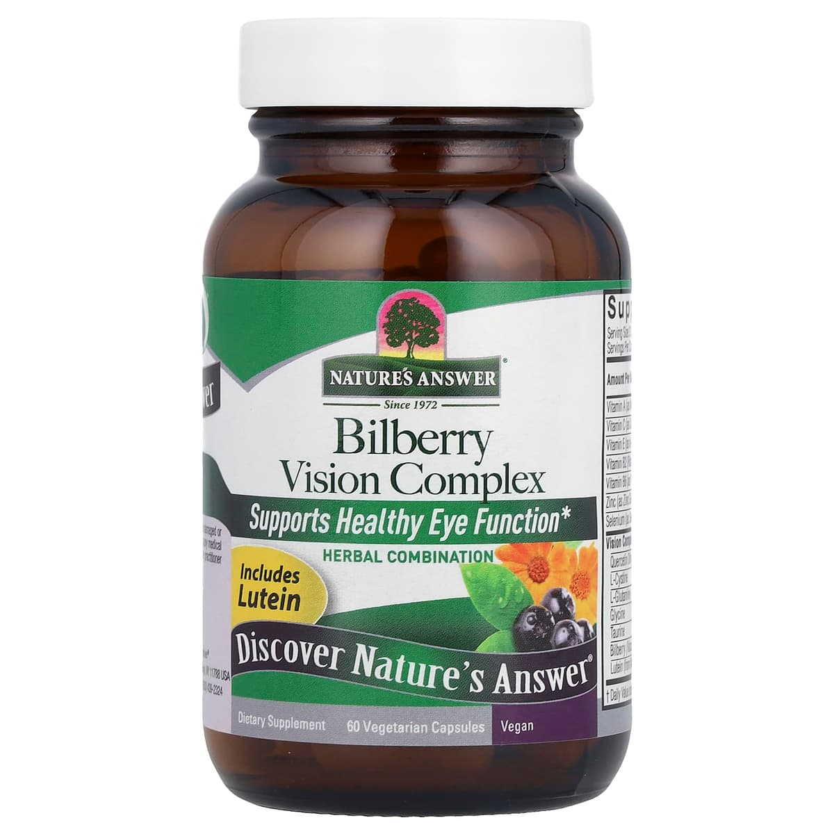 Nature'S Answer Bilberry Vision Complex - 60 Vcaps