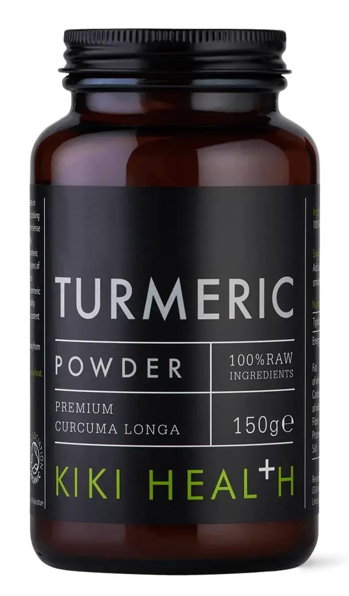 KIKI Health - Organic Turmeric Powder - 150g – Kiki Health förpackning