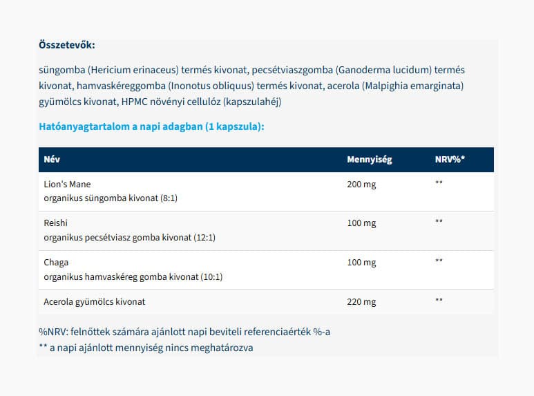Usa Medical - Organic Mushroom Trio - 60 Caps (KORT DATUM 2026-11-30)
