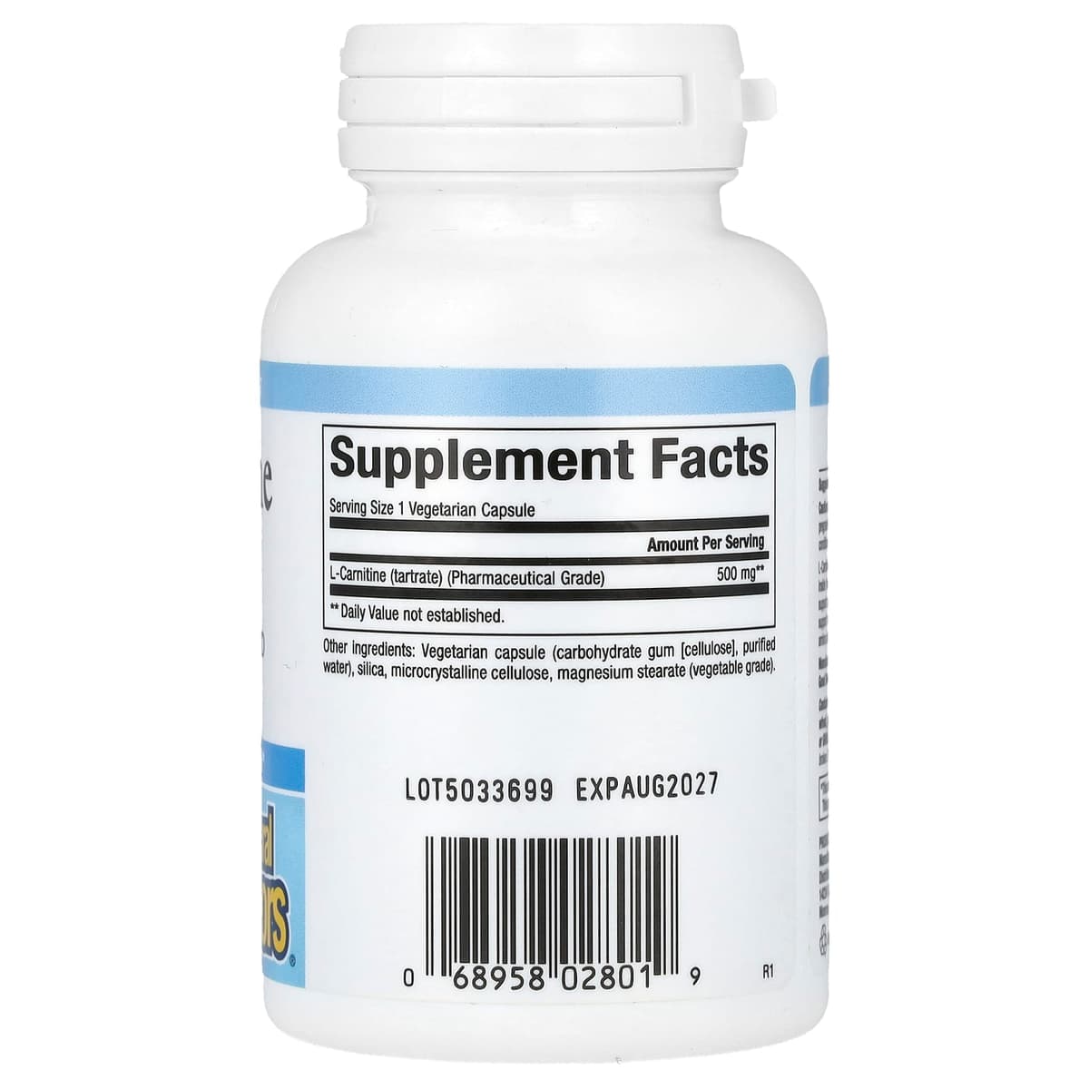 Natural Factors - L-Carnitine 500mg - 60 Vcaps