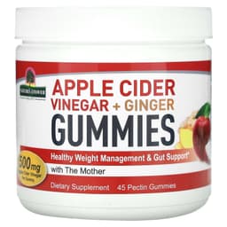 Nature'S Answer - Apple Cider Vinegar + Ginger Gummies - 45 Pectin Gummies