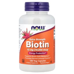 Now Foods - Biotin Extra Strength - 120 Vcaps