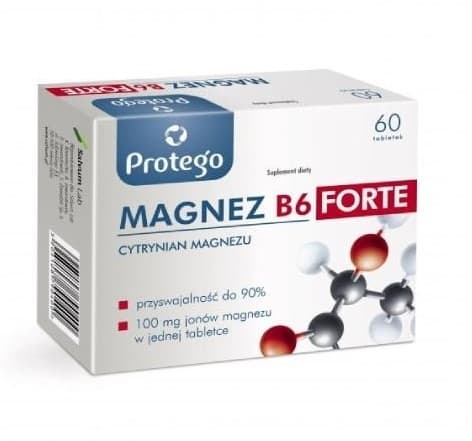 Protego - Magnesium B6 Forte - 60 Tabs – Protego förpackning