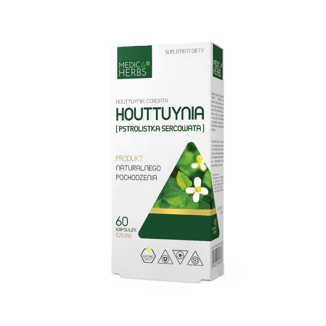 Medica Herbs - Houttuynia - 60 Caps – Medica Herbs förpackning