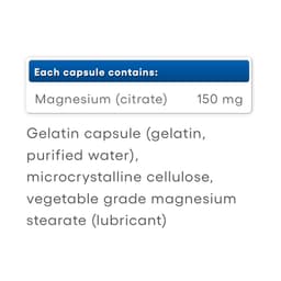 Natural Factors - Magnesium Citrate - 90 Capsules