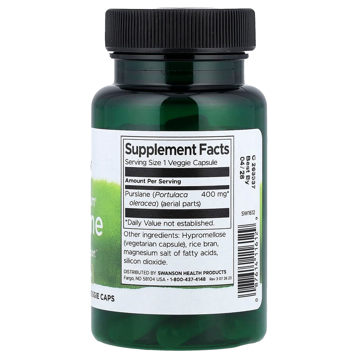Swanson - Full Spectrum Purslane - 60 Vcaps
